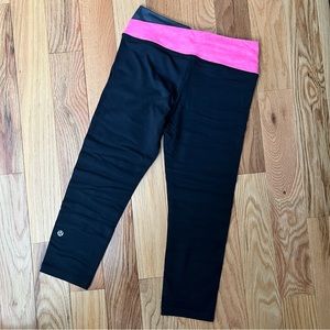 Lululemon Black Cropped Leggings Size 4